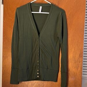 Zenana Outfitters Olive Green Knit Top